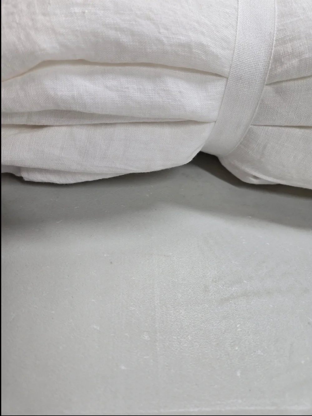 NWT QUINCE European Linen Duvet Cover King/Cal King White 0560